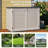 Horizontal Storage Shed with 28 Cu. Ft. Capacity, Weather Resistant
