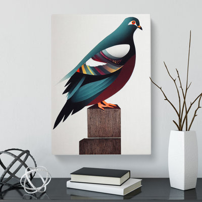 Ramilla Pigeon Modern - Wrapped Canvas