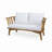 4-Pieces Acacia Wood Patio Furniture Set, Outdoor Furniture With Coffee Table, Patio Conversation Set Deep Seating With Soft Cushion, Porch Chairs For Backyard Porch Balcony-281479393