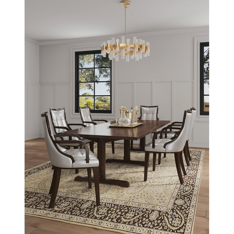 Chaise rembourrée en bois Fifth Avenue, Argent argent