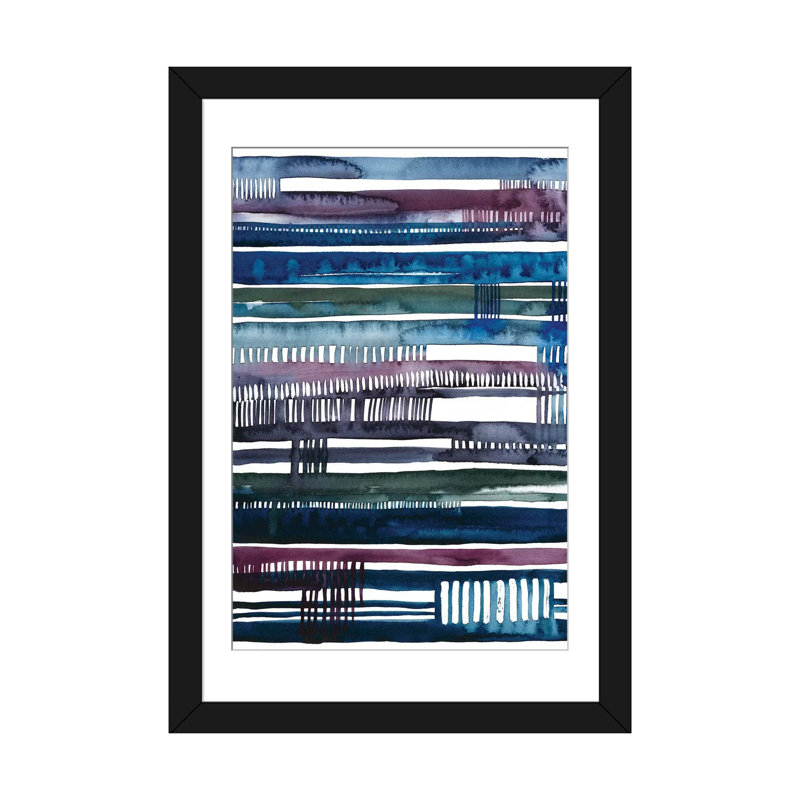 « collapse ii », impression sur toile, Papier d'art encadré noir, H 32 po x l 24 po x P 1 po, Blanc