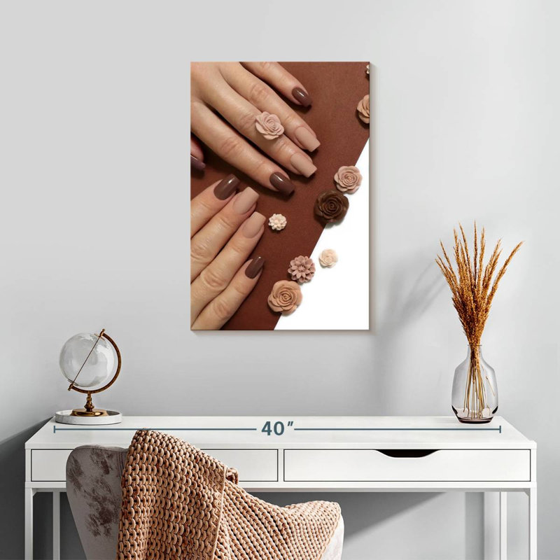 Shuttleworth Matte Brown Nails, 24" H x 16" W