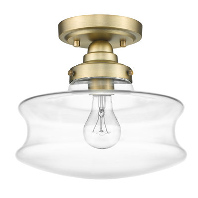 Canion Glass Semi Flush Mount