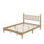 Grand lit plateforme en bois