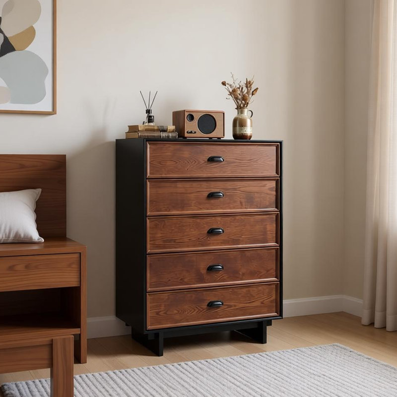 Armoire de rangement de salon rétro, 47.24" H x 31.5" W x 15.75" D