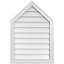 Peaked Top Surface Mount Signature Urethane Non-Functional Gable Vent 11/12 Pitch Primed Tan-101741454