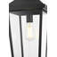 Luminaire suspendu d'extérieur noir 21 pouces Allyiah