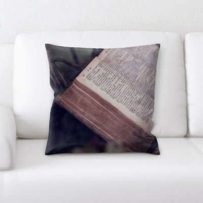 Coussin décoratif à livres