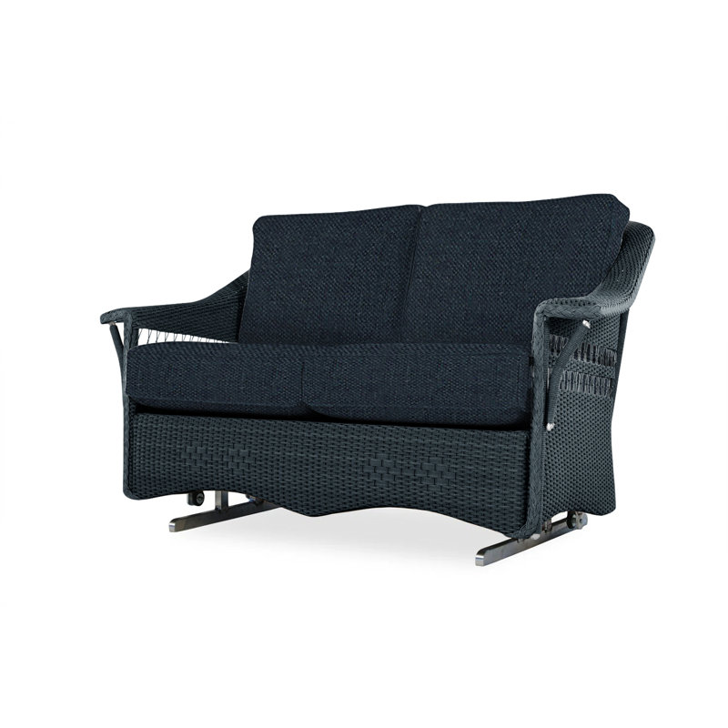 Nantucket Outdoor 2 - Seat Loveseat, Sandberg Navy, Matte White