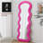 Flannel Full Length Wave Rose Floor Mirror  For Bedroom Living Room Hanging Or Against The Wall-1851966484