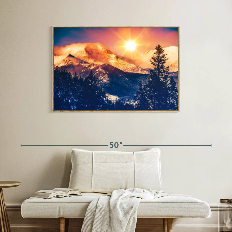 Colorado, Cadre flottant en bois naturel, 40 po x 27 po