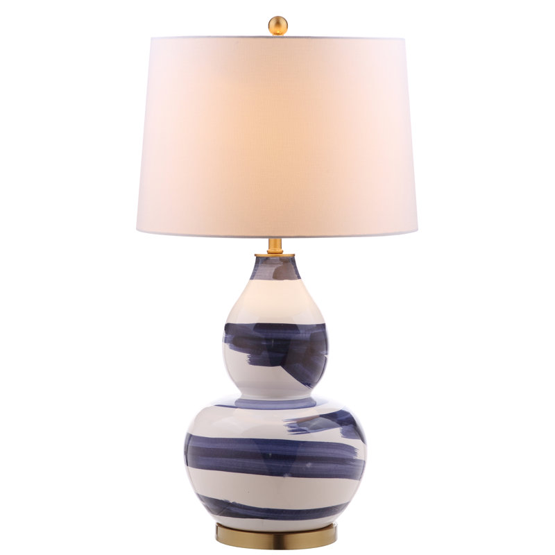 Pecora Ceramic Table Lamp, Blue / Gold