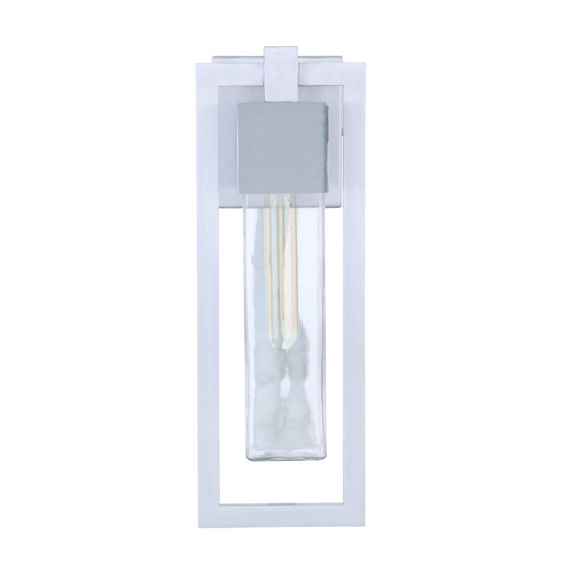 Lanterne murale d'extérieur Pered, Aluminium satiné, H 19,38 po x l 7,5 po x P 5,5 po