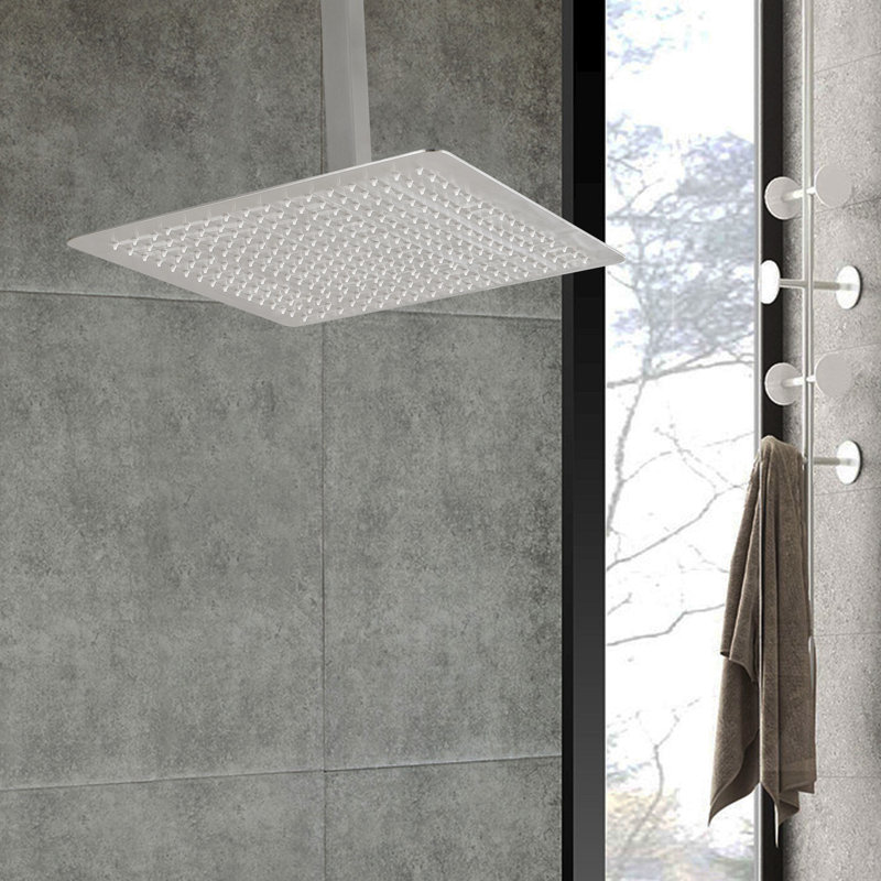 Rain Fixed Shower Head 2.5 GPM GPM, Brushed Nickel