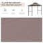 Auvents en acier robustes et abris de jardin avec rangement, abri barbecue moderne pour les réceptions en plein air