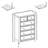 Modern 6 Drawers Dresser 6 Drawers Cabinet,Chest of Drawers Closet Organizers and Storage Clothes Storage Drawers Cabinet for Living Room, Farmhouse Dresser Organizer BEIGE