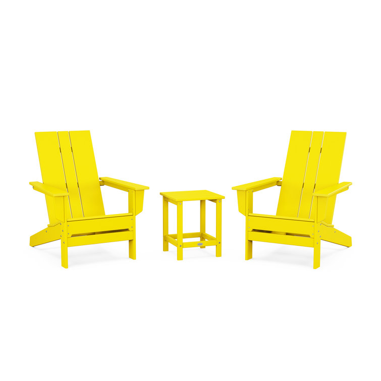 High-Density Polyethylene (HDPE) Outdoor Adirondack Chair With Table