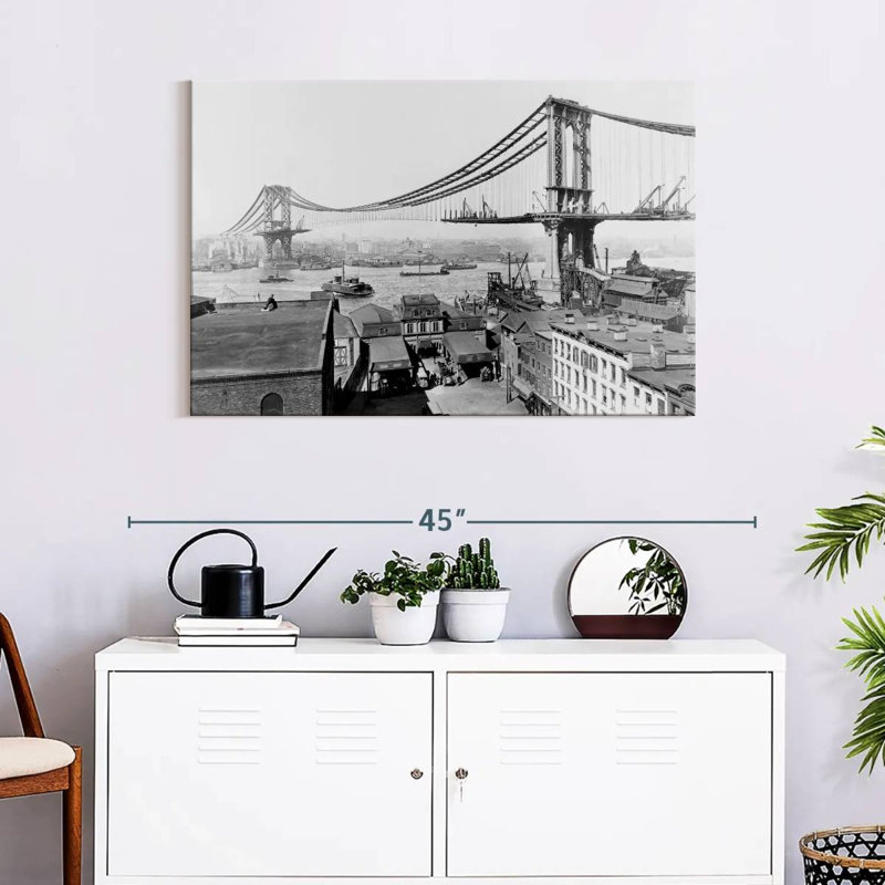 Construction du pont Lilie Manhattan, H 24 po x l 36 po