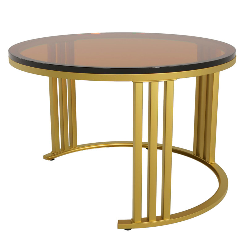 Aveanna Coffee Table with Storage, Brown/Black, Black