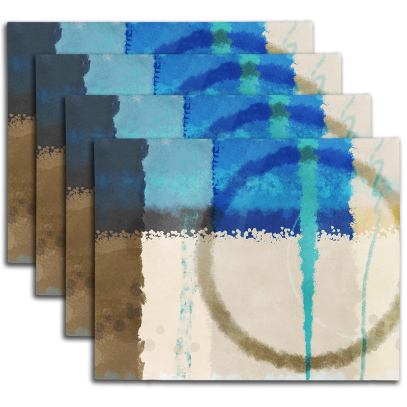 Napperon abstrait en polyester