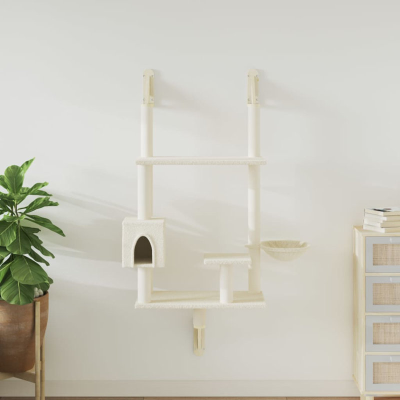153cm H Cat Tree, Cream