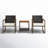 3PCS Patio Rattan Rocking Chair Bistro Set Armrest Cushion Table with Storage Shelf-23615648