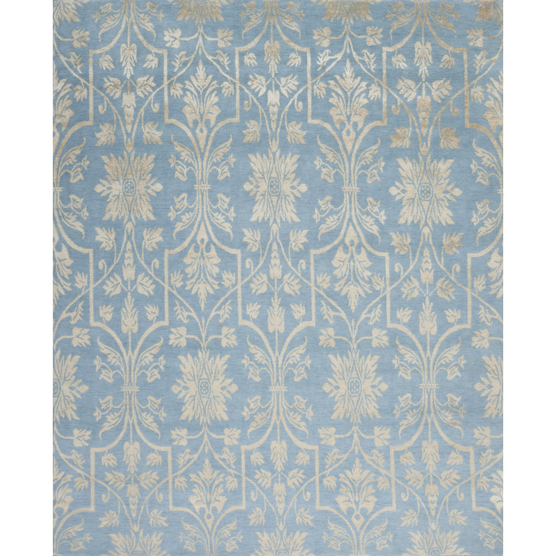 Modern Tibet Hand Knotted Area Rug, Rectangle 8' x 10'