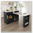 Kitchen Island with Extendable & Rotating Table