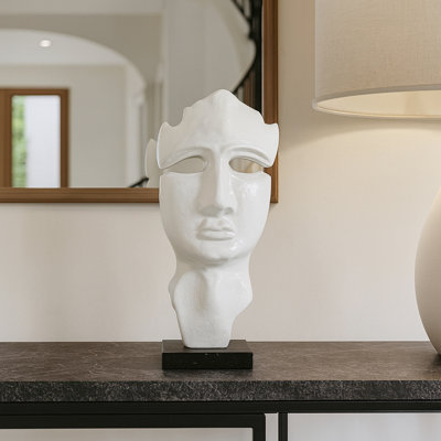 Khennedi Handmade Aluminum People Figurines & Sculptures – Modern Artistic Home Decor in White, Gold, and Black
