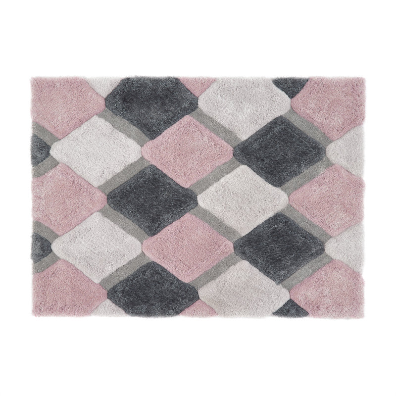 Bolsover Geometric Hand Woven Area Rug, Rectangle 60 x 110cm