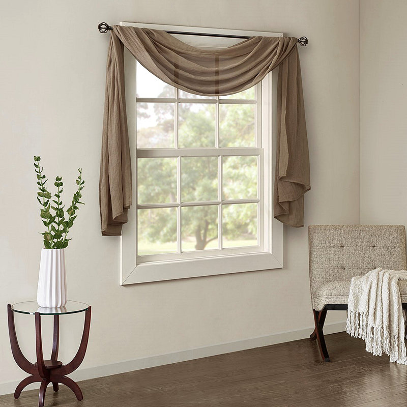 Écharpe unie, Taupe, L 42,06 po x L 216,04 po