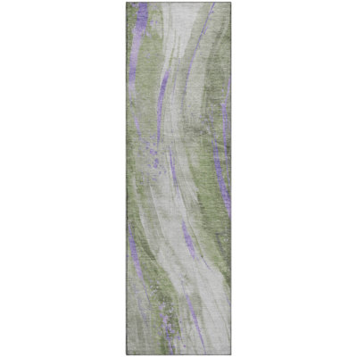 Premium Machine Washable Varasteh AMF1676 Swirls Rug