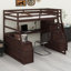 Lit mezzanine avec tiroirs, tablettes et bureau-88010932-75856167