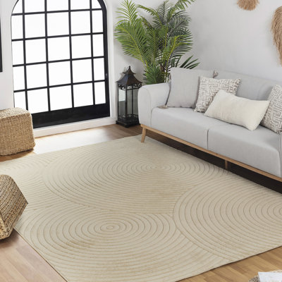 Ranota In- & Outdoor Scandi Modern Boho Beige Area Rug