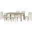 Ensemble de table de salle à manger 7 pièces 7 pièces avec rallonge 12 po et 2 tiroirs-247022196-247022203