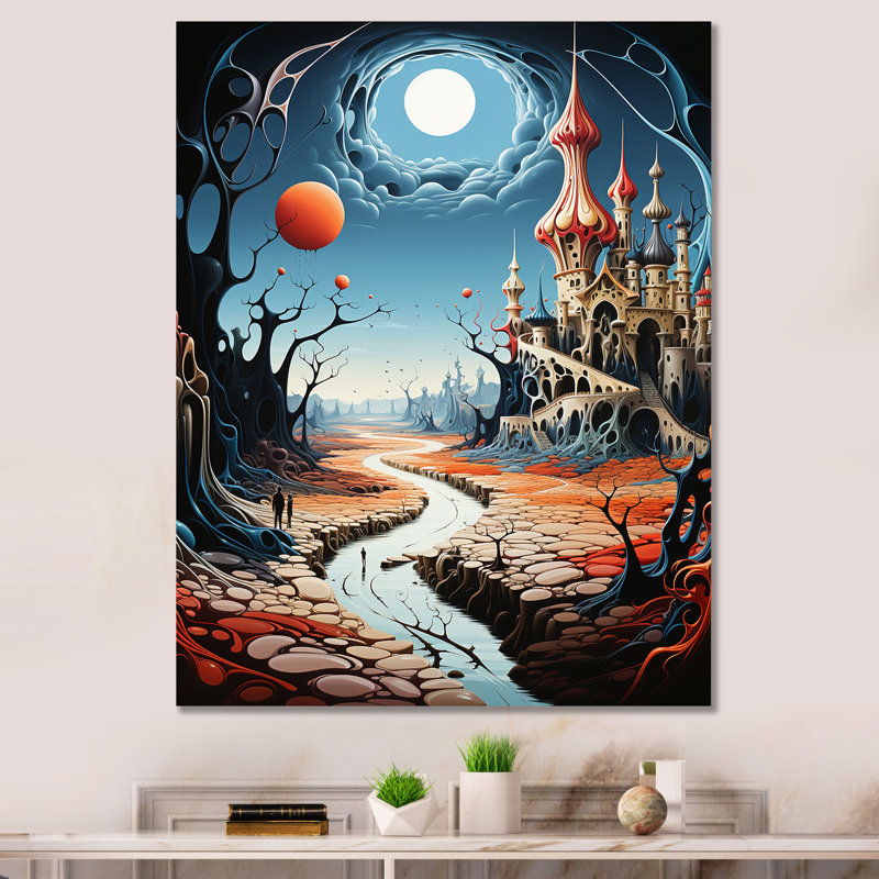 Madalynne surréalisme Dalis Wonderland sur toile, H 32 po x l 16 po x P 1 po, Toile tendue