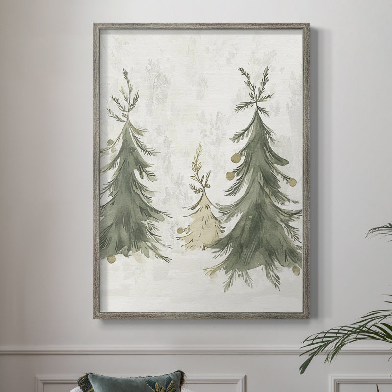 «Christmas Holiday Art» CECXCI, reproduction d'art encadrée - bois massif, H 11 po x l 9 po