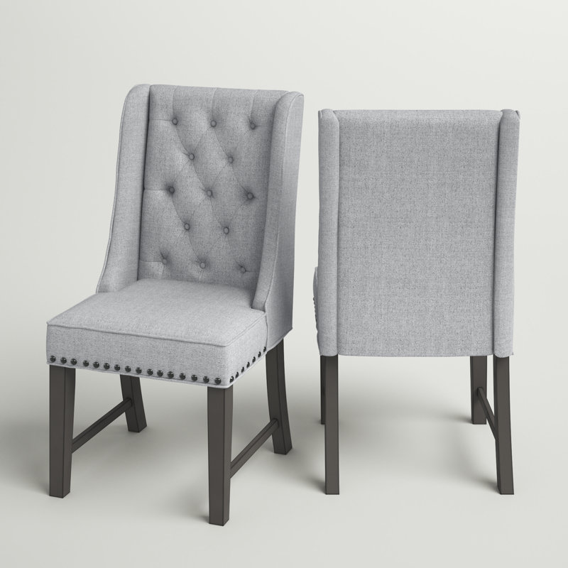 Avel 20'' H Tufted Upholstered Pine Side Chair
