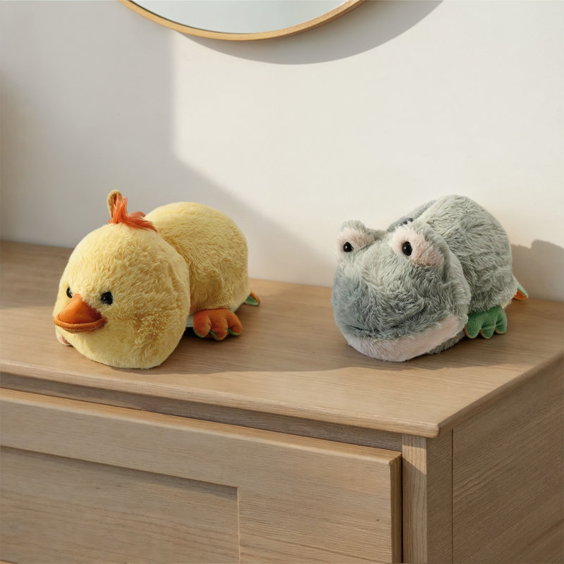 Peluche 2 pièces grenouille et canard Peek-A-Boo