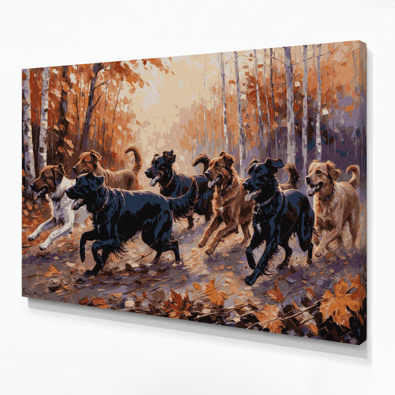 Chiens belges, art mural sur toile brun Tervuren, H 24 po x l 36 po
