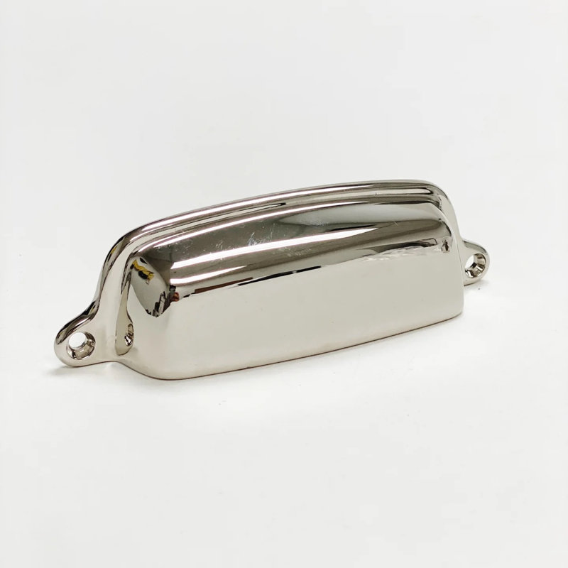 Eloise Cup / Bin Pull, Polished Nickel