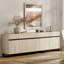 Armoire de rangement moderne 3-en-1 | Tablettes et portes réglables | Buffet Coffee Bar pour le salon et la salle à manger-505451278
