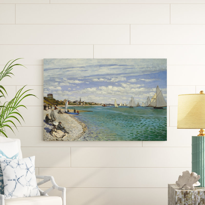 Régate à Sainte-Adresse, H 32 po x l 48 po x P 1,25 po