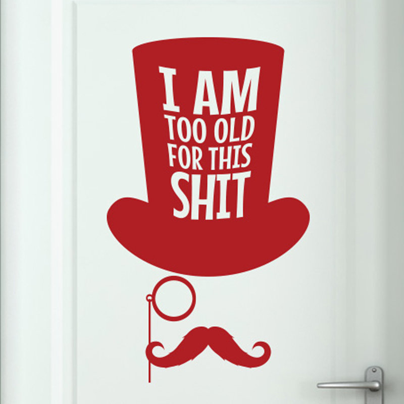 Wall Decal, Dark Red