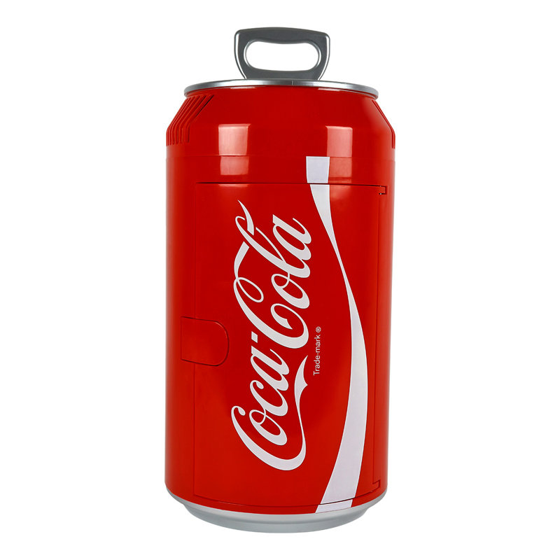 Coca Cola Mini Fridge 5.4L Portable Cooler Warmer 8 Can Beverage Drinks Cool Box