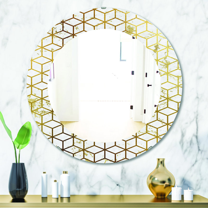 Miroir de salle de bain moderne sans cadre Capital Honeycomb 6, H 31,5 po x l po