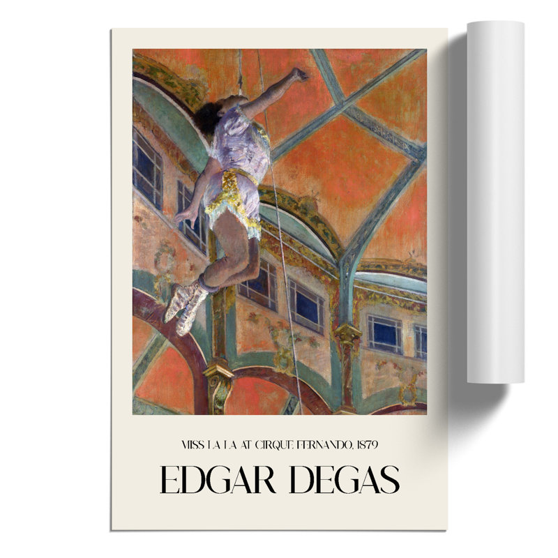 Circus Performer Miss La La Print by Edgar Degas - Frameless Print, 30cm H x 21cm W x 0.1cm D