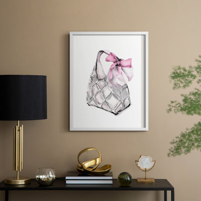 Hobo with Bow Framed Print - Solid Wood