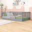 Lit sur pied de style Montessori avec garde-corps et porte battante-129458578-129458577