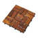Zig Zag Square 11.8" x 11.8" Teak Wood Interlocking Deck Tile